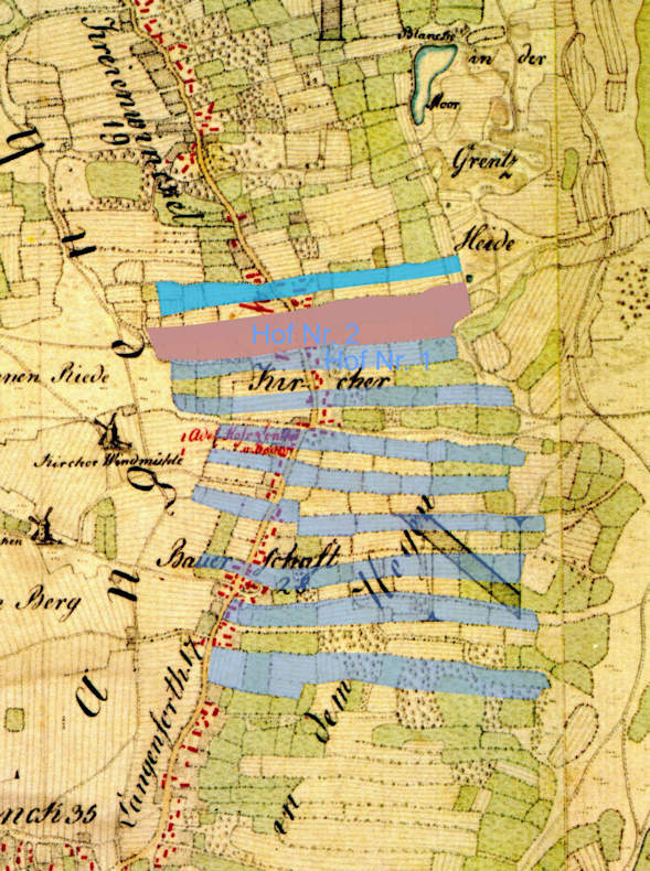 Hagenhufen in Langenhagen 1782